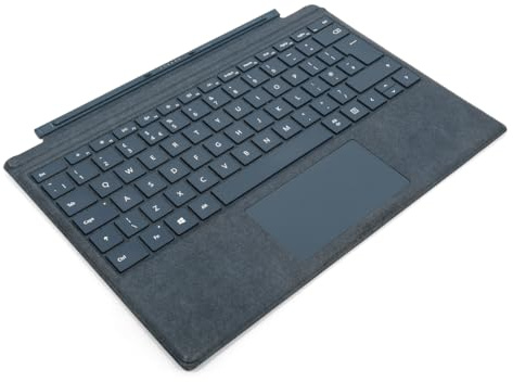 Microsoft Surface Pro Type Cover (para Surface Pro 4-7) (QWERTY Inglés) Azul Cobalto (Reacondicionado)