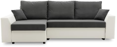 Eckcouch Paul 1 PRO mit Bettkasten! Best! Wohnzimmer möbel mit schlaffunktion. Polstermöbel, bequem schlafcouch. (Trinity 15 + REAL 17)