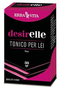 ERBA VITA Desirelle integratore alimentare tonico per lei a base di estratti vegetali, L-Arginina e Vitamine - Formato 30 Compresse