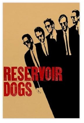 Robnik Classic Movies Quentin Tarantino Reservoir Dogs Retro Filmposter 30 Leinwand Poster Wandkunst Dekor Druck Bild Gemälde für Wohnzimmer Schlafzimmer Dekoration ungerahmt 30 x 45 cm