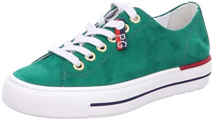 Paul Green Sneaker 4760-065, Rauleder, Grün, Damen EU 4/37