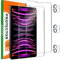 IMBZBK 2 pellicole proteggi schermo per iPad Pro 12.9 in vetro temperato 2022/2021/2020 (6/5a/4a generazione) con 3 pezzi di protezione per obiettivo della fotocamera