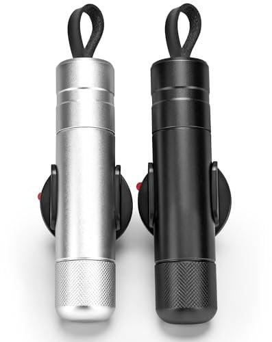 Milifox 2-in-1 Car Window Breaker Seatbelt Cutter - Car Glass Breaker Tool,2 Pack Emergency Window Breaker Tool Auto Glass Breaker,Artistic,Practical,A Must Have Car Escape Tool for Every Vehicle