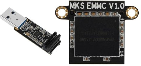 Persistence MKS EMMC 32G Speichererweiterungskarte+MKS EMMC-Adapter V2 USB 3.0 Kartenleser für Neptune 4/4 Pro/4 Plus/4 MAX