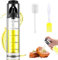Ankway Vaporisateur d'huile pour la cuisson de l'huile d'olive, pulvérisateur d'huile en verre pour huile alimentaire, friteuse à air chaud, spray d'huile pour salade, barbecue, pâtisserie