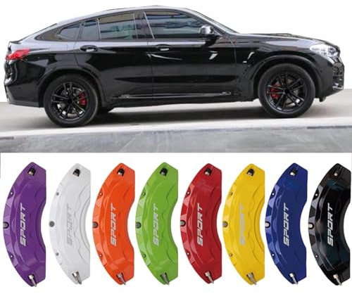 4pc Brake Caliper Covers Compatible Front Rear for BMW X4 Accessories (Orange)