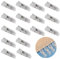 16 Stück Jalousien-Clips für Plissee-Jalousien, große Näh-Clips für Jalousien, Kunststoff, Quilten, Basteln, Vorhang, Fenster, temporäre transparente Stoff-Clips, Basteln, Quilt-Clip
