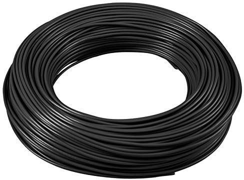 Cable eléctrico FS17, secciones 1,5/2,5/4/6 mm², unipolar, 5 metros (negro, 1 x 2,5 mm²)