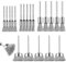 Wire Brushes for Drills, 20 PCS Mini Drill Wire Brush Set High Carbon Steel Metal Brush Wheel Pen Cup Tube Brush for Cleaning Rust Polishing Stripping Abrasive, 4 sizes