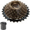 ZUKKA Bike Freewheel, 7-Fach Fahrrad Kassette 14-28T/13-28T Gänge Ritzel für Zähne Zahnkranz für Mountainbikes Rennräder Falträder MTB-Fahrradteil Braun