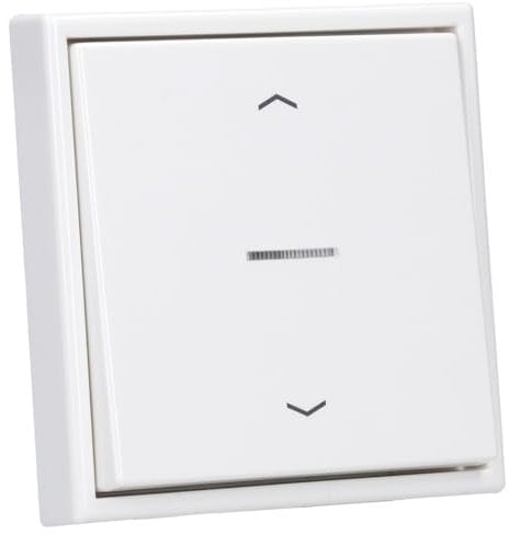 JUNG HOME Smarter Jalousietaster Komplettset BTLSCD1001 Serie LS Alpinweiß - Batterieversorgter Bluetooth Taster