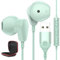 PC Kopfhörer für Laptop,In Ear USB Kopfhörer mit Mikrofon Geräuschunterdrückung Lautloser Audiosteuerung,Leichter PC Gaming Kopfhörer,USB A Headset für Office Spiele Live Streaming Chromebook,Cyan