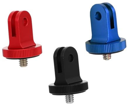 ELAYARD 3pcs Cnc Aluminum Alloy Ptz Adjustment Dial Camera Mount Adapter for Tripod