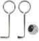 OUDQFCJ 2 PCS Kit Professionnel de Crochetage, Clé Passe-Partout Universelle, Outil d'Ouverture pour Serrures de Portes Intérieures, Clé Buntbart pour Chambres (Matériau en Acier Inoxydable)