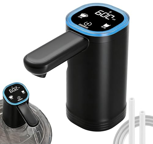 Distributeur D’Eau Électrique Portable – Pompe À Èau Électrique | Pompe Éļectrique Pliable pour Bonbonnes D’Eau, Maison, Camping, Extérieur, Camping-Car, Bureau Et Réunions Familiales