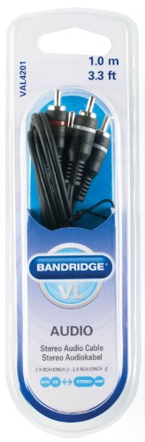 Bandridge VLP Audiokabel (2 x RCA M - 2 x RCA M), 1,0 m