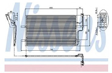 NISSENS 94901 Klimakondensator Klimaanlage Auto mit Stickstofffüllung ohne Trockner Kompatibel mit MAZDA 3 BK BP8F61480