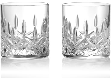 Waterford Lismore Connoisseur Crystal Whiskey Tumblers, Straight Sided, Set of 2