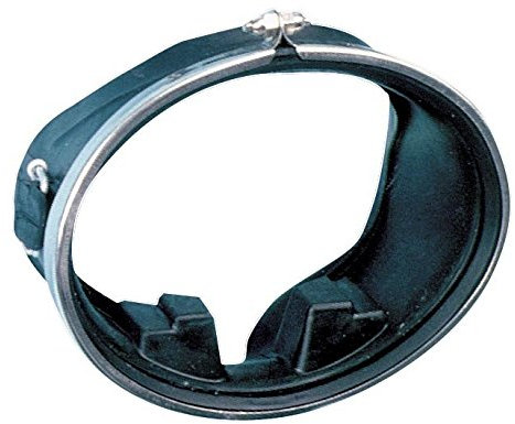 Sommap - Maske Oval aus Gummi mit Kompensator Kreis Edelstahl Schraubverschluss