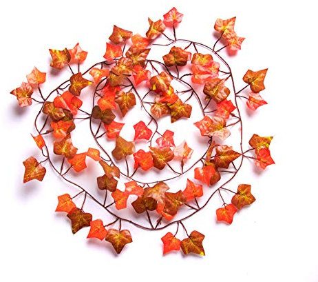 Best Artificial 200cm / 7ft Ivy Garland Hanging Vine String Plant (Two Tone Autumn English - IL15)