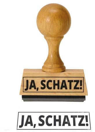 trendaffe Der Ja, Schatz! Holzstempel