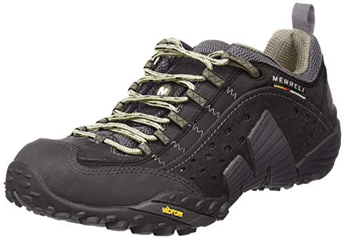 Merrell Herren INTERCEPT Hiking Shoe, Smooth Black, 45 EU