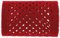 Metallwickler beflockt - 40 mm rot