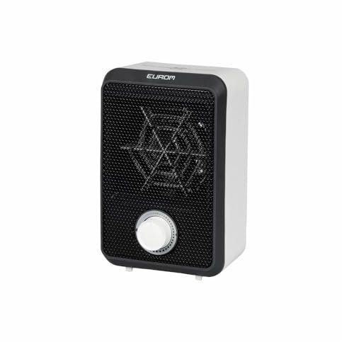 Eurom Heizlüfter ''Fan Heater 600'', 600W, CUBE- Design 11x12x18,5cm, Heizer, Heizgerät, Elektroheizung, Heizung, Elektroofen