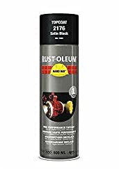 RUST-OLEUM 2176 Hard Hat Topcoat Ral-Colours, The Nr. 1 Industrial Paint Aerosol. Go Further, Work Faster, Last Longer!, Satin black-RAL 9005