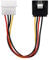 adaptare 34007 15 cm Adapter-Kabel 4-pin Molex auf 15-pin SATA mit Clip schwarz