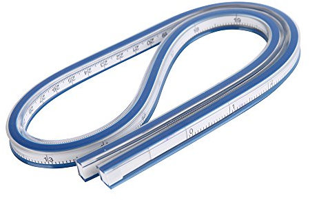 eowpower flexibel Kurve Lineal für Maschinenbau Zeichnung, und Grafiken und Garment 36 Inch