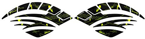 BIKE-label Tankpad Seitentank Racing Neon Gelb kompatibel für Suzuki 800090