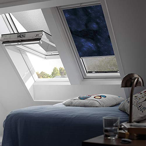 VELUX Original Verdunkelungsrollo Rollo für GGL, GHL, GTL, GPL, GGU, GHU, GTU, GPU/SK08/Stofffarbe Disney 4653/Universum/DKL SK08 4653S
