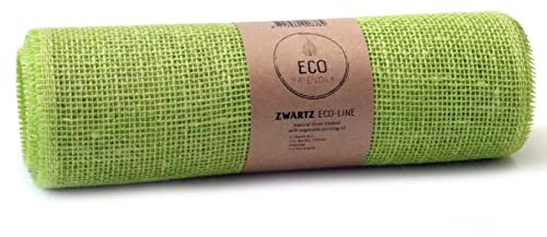 SIZO® Deco Jute Eco Friendly Tischläufer Tischband 30 cm x 5 Meter Hellgrün
