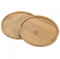 sourcing map Platillos para Maceta 2uds, Plato Planta de 14,5cm Diámetro Exterior, Bandeja de Goteo de bambú Redonda de Flores para Interiores