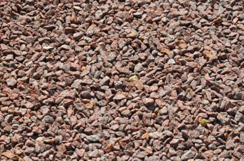 4myBaby GmbH - Granit Ziersplitt | Granit Splitt Rot | Kies für Garten | Zierkies Granit Rot | Granitsplitt 8-16 | Zierkies für Wege & Gartenteiche 10 kg-500 kg | Kleiner Kies Splitt bunt