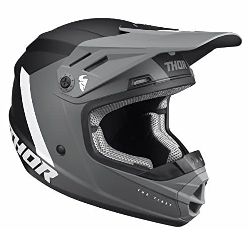 Thor Sector Chev Youth Crosshelm schwarz grau L MX-Helm Offroad Enduro Helmet Größe L (51-52 cm)