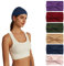 6 Stück Stirnbänder für Frauen Haar UK Kopftücher Breite Weiche Damen Stirnband Boho Mode Bandanas Knoten Erwachsene Haarbänder Elastische Sport Laufen Yoga Kopf Wraps (P6WColorPI)