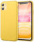 JETech Silicone Hülle für iPhone 11 (2019) 6,1-Zoll, seidigem Ganzkörper-Schutzhülle Case Cover, mit weichem Mikrofaser-Innenfutter stoßfestes Abdeckung (Gelb)