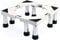 YHJZSM Washing Machine Stand Base Heavy Duty 4/8/12 Legs Adjustable Holder Bracket Dryer Refrigerator floor trays Length/Width 48-69cm for Cookers, Fridges, chest freezer (H:24-27cm) (8 l