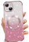 Phoona Cover Magnetica per iPhone 14 Plus, Glitter Custodia Compatibile con MagSafe, Anti Graffi, Non Ingiallente, Protezione Completa Case iPhone 14 Plus, con 2 Vetro Temperato, Rosa