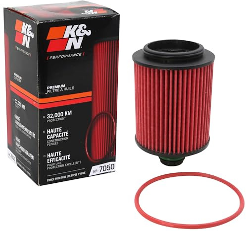 K&N Ölfilter - High Performance-Series kompatibel mit Alfa Romeo, Chrysler, Fiat & Lancia (HP-7050), Rot