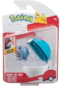 Pokemon Clip N GO Poliwag MIT Lure Ball