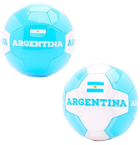 Toyland® Argentine Ballon de Football sur Le thème du Pays (8 kg/Taille 5) – Euros et Coupe du Monde – Jouets d'extérieur – 14 Styles Disponibles – (Argentine)