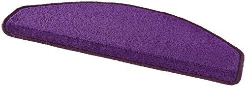 Teppich Boss - Kurzflor Stufenmatten Treppenteppich Uni Fancy, Farbe:Lila