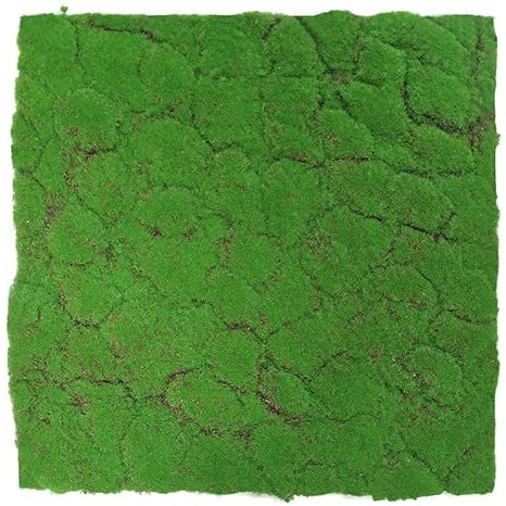 PROVISTON Akustik 3D Wandpaneele 520 x 520 x 30 mm Pflanzenwand Moospaneel Kunststoff Waldgrün Moos Modulare Wandpaneele