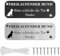 Xerteam 2 Stück Vorsicht Hund Schild, Vorsicht Freilaufender Hund schild, Schild Hund Warnung, 25x9cm Aluminium Reflektierendes Schilder mit 4 Vorgebohrten Löchern 8*Schrauben und 30*Kabelbinder