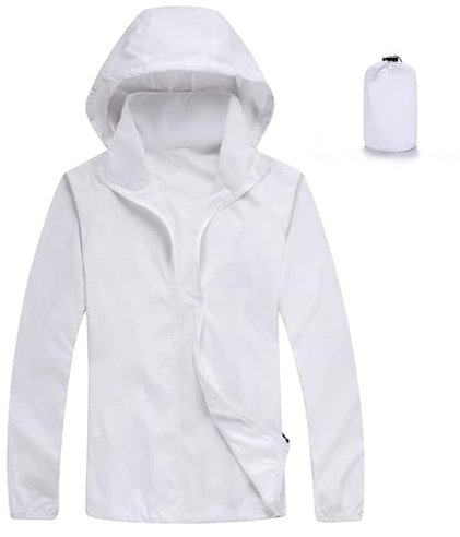 Veste Imperméable Femme avec Capuche Manches Longues Manteau De Pluie Femme Courte Coupe Vent Zippé Pour Sport Voyage Camping Randonnée Veste Légère Femme Cyclisme Camping Activité en Plein Air