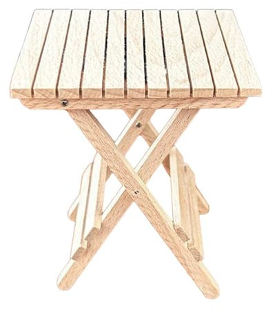 MagiDeal 1:6 Puppenhaus Tisch Klapp Miniatur Möbel DIY Zubehör Dekoration für Kinder Geschenk Leben Szene