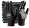 48 Pairs Nitrile Coated Gloves Red Black Nylon Safety Work Glove Use for Workshop Construction Builders Gardening Grip (Black-Black, XL [10])